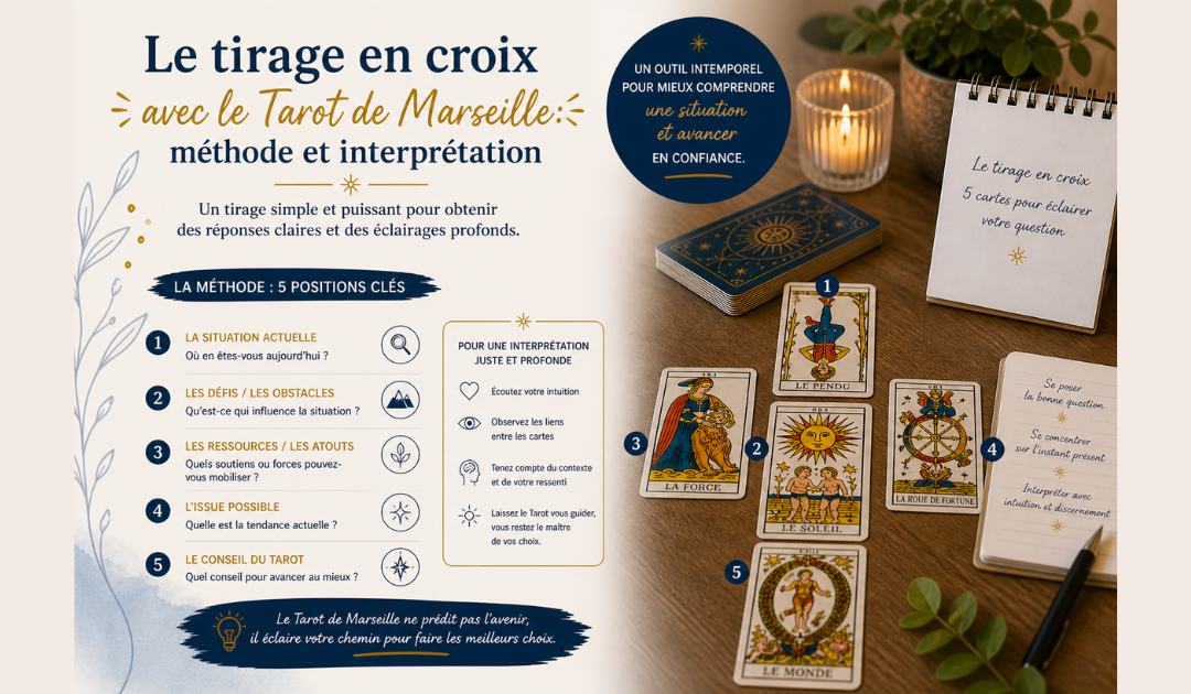Le tirage en croix avec le Tarot de Marseille : méthode et interprétation